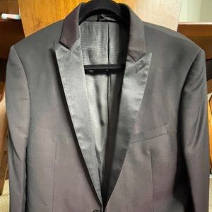 Calvin Klein Burgundy Extreme Slim Fit Dinner Jacket